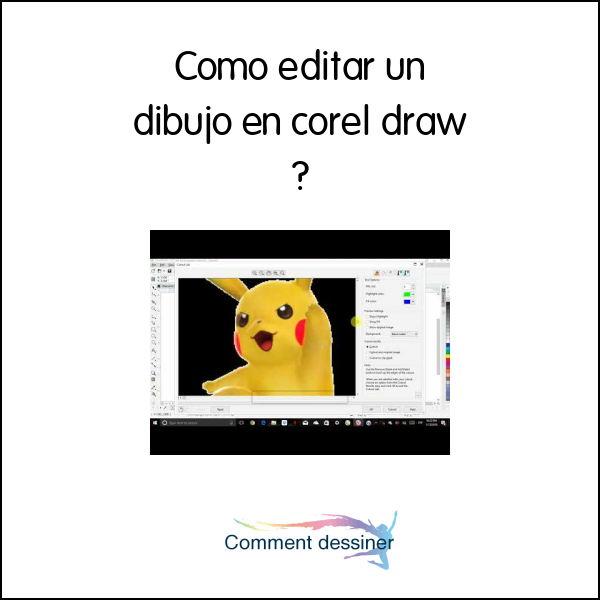 Como editar un dibujo en corel draw